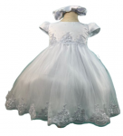 GIRLS CHRISTENING DRESS (0232375) WHITE